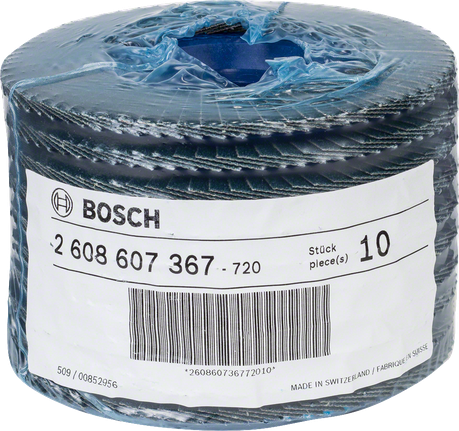 Disques à lamelles abrasifs Bosch , lot de 10, pour le meulage.