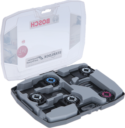 Ensemble Bosch Starlock pour lames d'électricien et de cloison sèche.