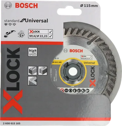 Disque à tronçonner universel Bosch X-LOCK 115 mm.