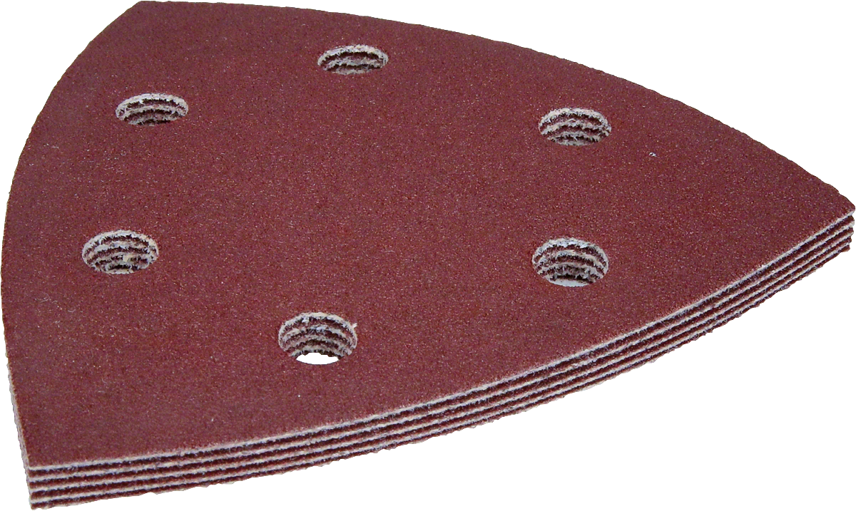Feuille abrasive Bosch F460 BfWP, grain 120 avec 6 trous.