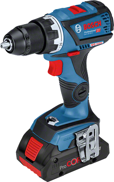 Perceuse sans fil Bosch GSR 18V-60 C avec batterie ProCORE.