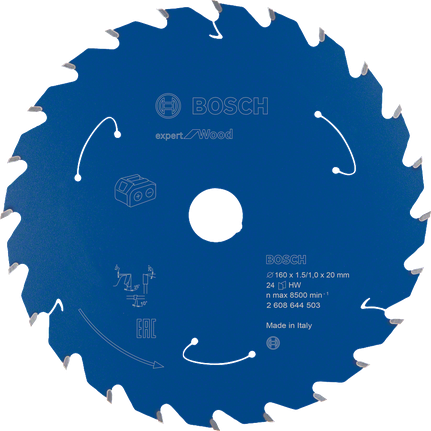 Lame de scie circulaire Bosch Expert for Wood 160mm 24T.