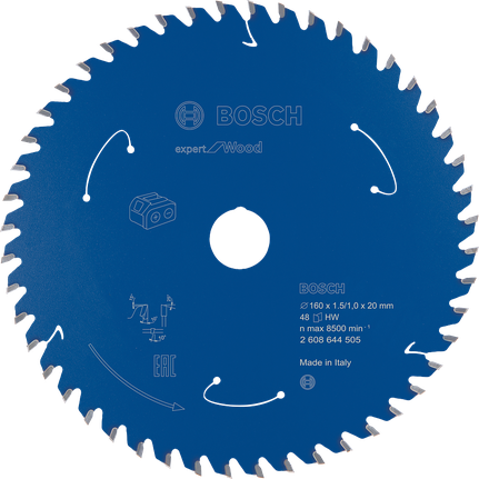 Lame de scie circulaire Bosch Expert for Wood 160mm 48T.