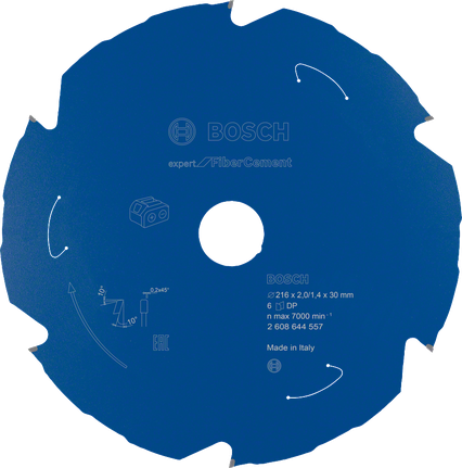 Lame de scie circulaire Bosch Expert pour fibre-ciment, 216 mm.