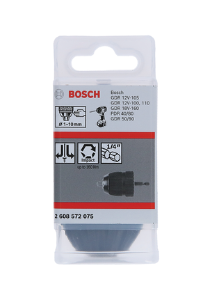 Mandrin de perçage hexagonal Bosch 1/4″.