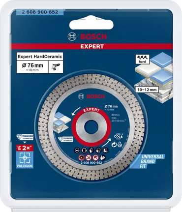 Disque à tronçonner diamanté Bosch 76 mm.