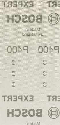 Feuille abrasive filet Bosch EXPERT M480 G 400 filet ouvert.