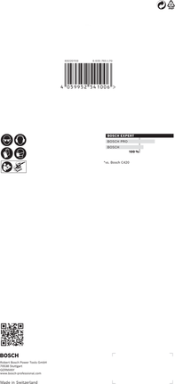 Filet de ponçage Bosch EXPERT M480 115 x 230 mm G 100 10 pièces.