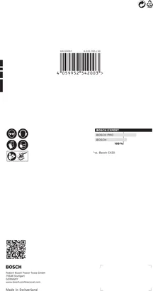 Papier abrasif Bosch EXPERT C470 115 x 230 mm G 80 10 pièces.