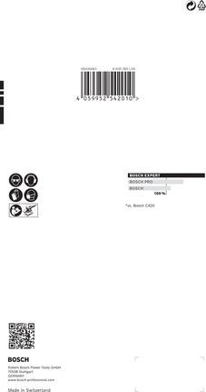 Papier abrasif Bosch EXPERT C470 115 x 230 mm grain 120.