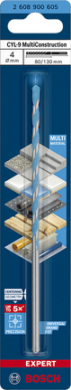 Foret Bosch EXPERT CYL-9 MultiConstruction 4×80×130 mm.
