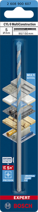 Foret multi-matériaux Bosch CYL-9 5×90×150 mm.
