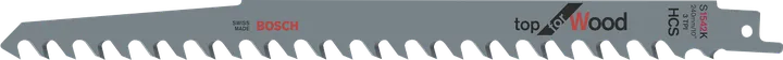 Lame de scie sauteuse Bosch S2345X pour une coupe rapide du bois.