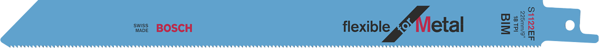 Lame de scie alternative Bosch flexible pour métal.