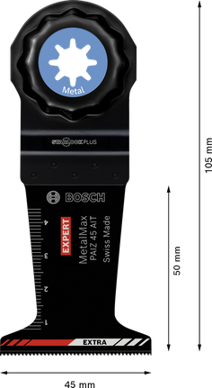 Lame multi-outil en carbure Bosch EXPERT MetalMax PAIZ 45 AIT.