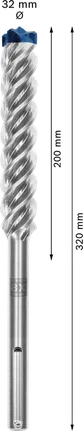 Foret à percussion Bosch EXPERT SDS max-8X 32x200x320 mm.