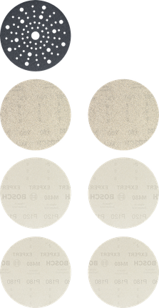 Bosch EXPERT M480 Kit de démarrage disques abrasifs 150 mm filet ouvert.