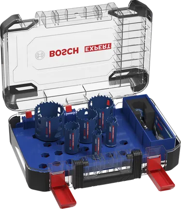 Coffret de scies cloches multi-matériaux Bosch Expert 9 pièces.