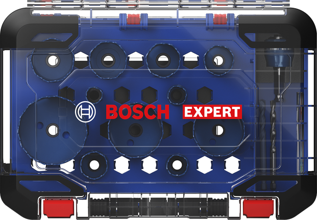 Coffret de scies cloches multi-matériaux Bosch Expert 14 pièces.