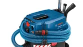 Aspirateur eau et poussière Bosch GAS 35 H AFC avec tuyau bleu.