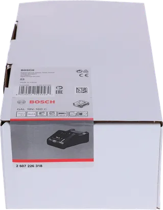Emballage du chargeur rapide Bosch GAL 18V-160 C.