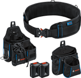 Kit de ceinture à outils Bosch avec pochettes et supports ProClick.