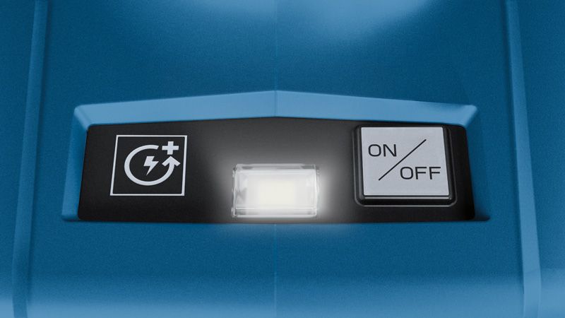 Interrupteur marche/arrêt et panneau indicateur Bosch GTB 18V-45.