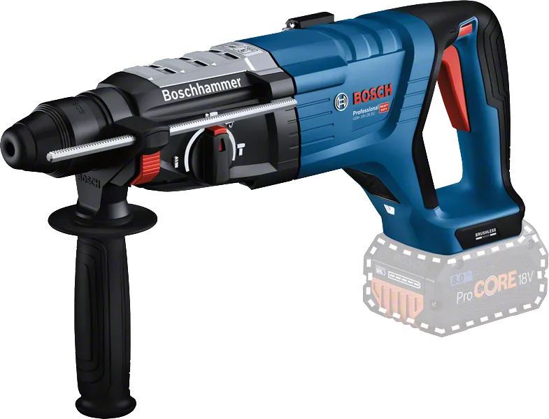 Marteau perforateur Bosch GBH 18V-28 avec batterie ProCORE18V.