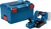 Raboteuse sans fil Bosch GHO 18V-LI avec mallette de transport.