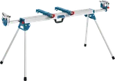 Support de scie à onglet Bosch GTA 3800 avec bras extensibles.