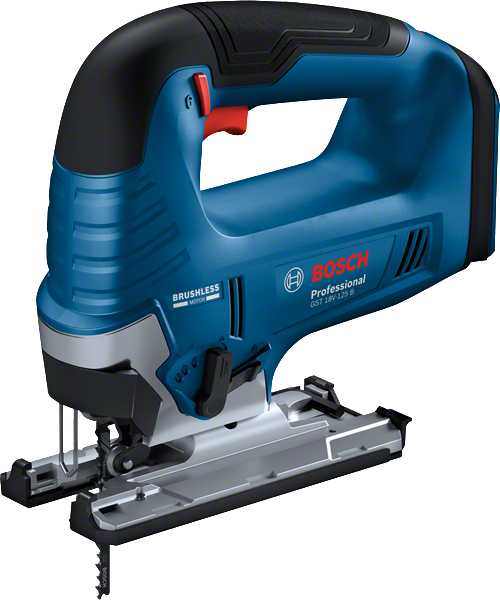 Scie sauteuse sans fil Bosch GST 18V-125 B pour une coupe de précision.