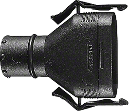 Adaptateur d'aspiration de poussière Bosch pour outils électriques.