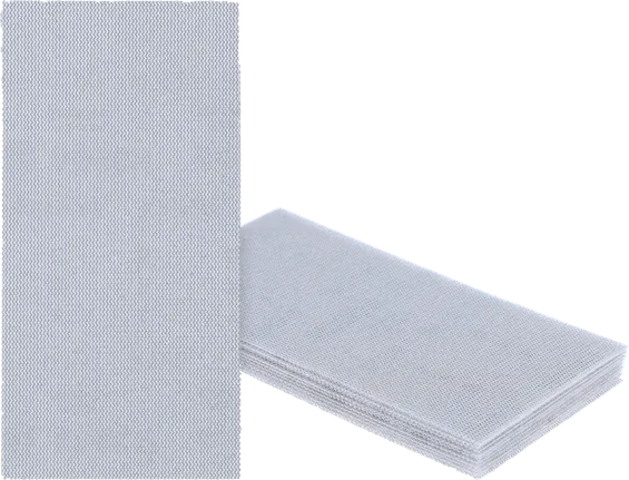 Feuilles abrasives Bosch Pro Mesh pour une finition de surface fine.