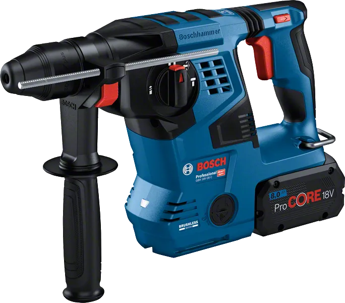 Marteau perforateur Bosch GBH 18V-28 C avec batterie 8Ah.