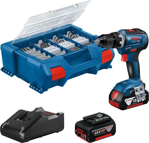 Coffret de perceuses Bosch GSR 18V-55 avec coffret Pick and Click.
