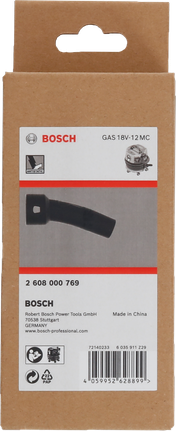 Tuyau coudé antistatique Bosch 75x50x148mm.