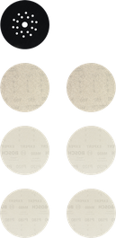 Bosch EXPERT M480 Set de filets de ponçage 225 mm, 7 pièces.
