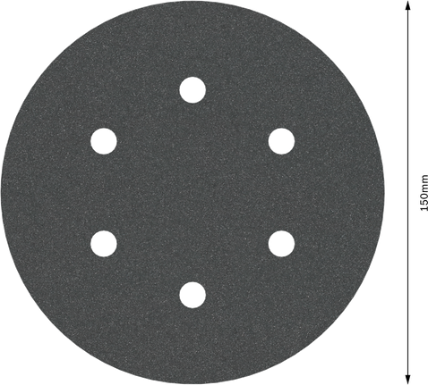 Disque abrasif Bosch PRO F355 150 mm G240 6 trous.