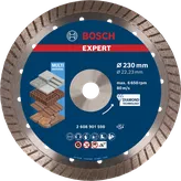 Disque à tronçonner diamanté Bosch EXPERT MultiMaterial 230 mm.