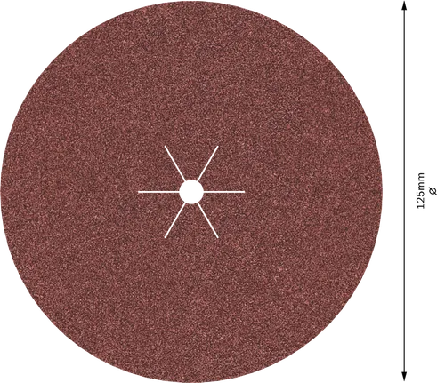 Feuille abrasive Bosch PRO F460 125 mm G120 pour meuleuses.