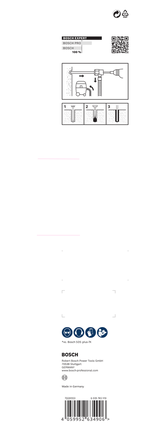 Coffret de forets pour marteau perforateur Bosch SDS-plus-8X 20 x 400 x 550.