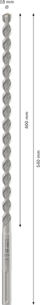 Foret à percussion Bosch PRO SDS max-4 18x400x540 mm.