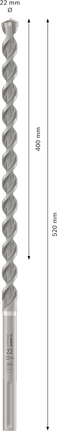 Foret à percussion Bosch PRO SDS max-4, 22 mm x 520 mm.
