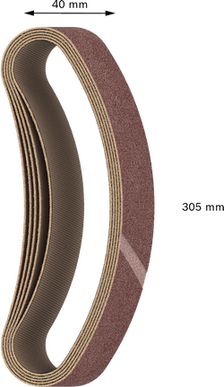 Bande abrasive Bosch PRO X440 40x305 mm, grain 40.