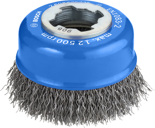 Brosse coupelle Bosch PRO Metal Clean X-Lock, fil de 75 mm.
