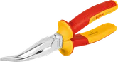 Pince à bec long coudé Bosch VDE 200 mm pour travaux électriques.