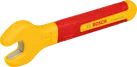 VDE-isolierter 10-mm-Schraubenschlüssel von Bosch für Elektroarbeiten.