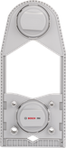 Guide central pour scie cloche Bosch PRO Tile PC Plus pour un perçage précis.