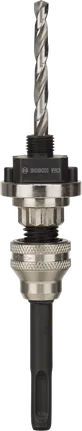 Mandrin Bosch PRO Q-Lock SDS plus pour des changements rapides de scie cloche.