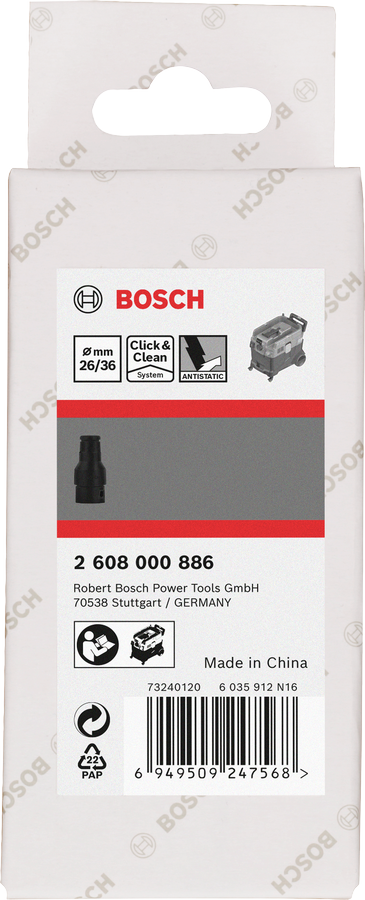 Adaptateur pour outils électriques Bosch COMBI 9 mm 26/36.